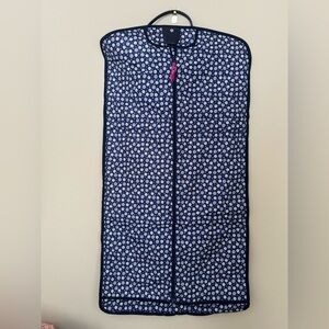 Vera Bradley Garment Bag Navy Blue Floral
